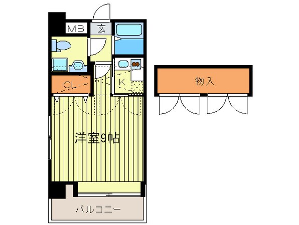 ｴｽﾃｰﾄﾓｱ平尾ﾊﾟｰｼﾞｭの物件間取画像